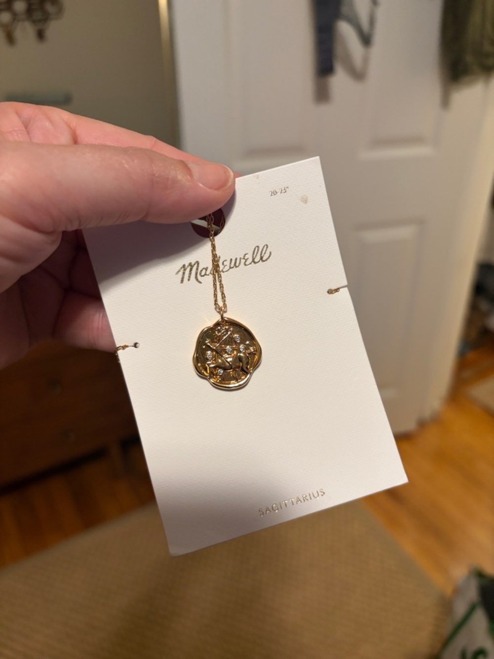 NWT Madewell Zodiac Necklace Sagittarius